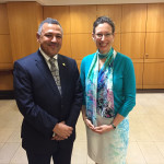 H.E Ambassador Dr. Arjun Kumar Karki during a meeting with the H.E US Ambassador to Nepal Alaina B Teplitz in sideline of swearing-in Ceremony Of Atul Keshap as Ambassador of US to Sri Lanka and Maldives, U.S. Department of State.